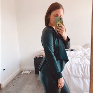 Zara Faux Leather Blazer